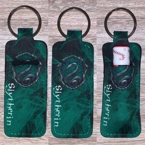 HP Slytherin, Ravenclaw, Hufflepuff, Gryffindor house chapstick holder new